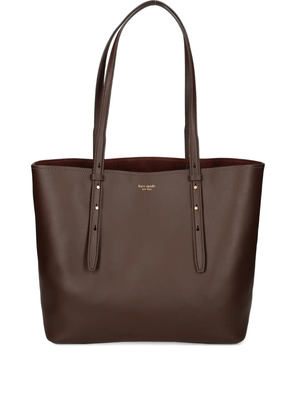 Kate Spade Leather Tote Bag In Brown
