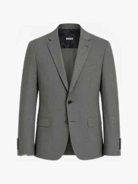 BOSS single-breasted notched-lapels suit jacket