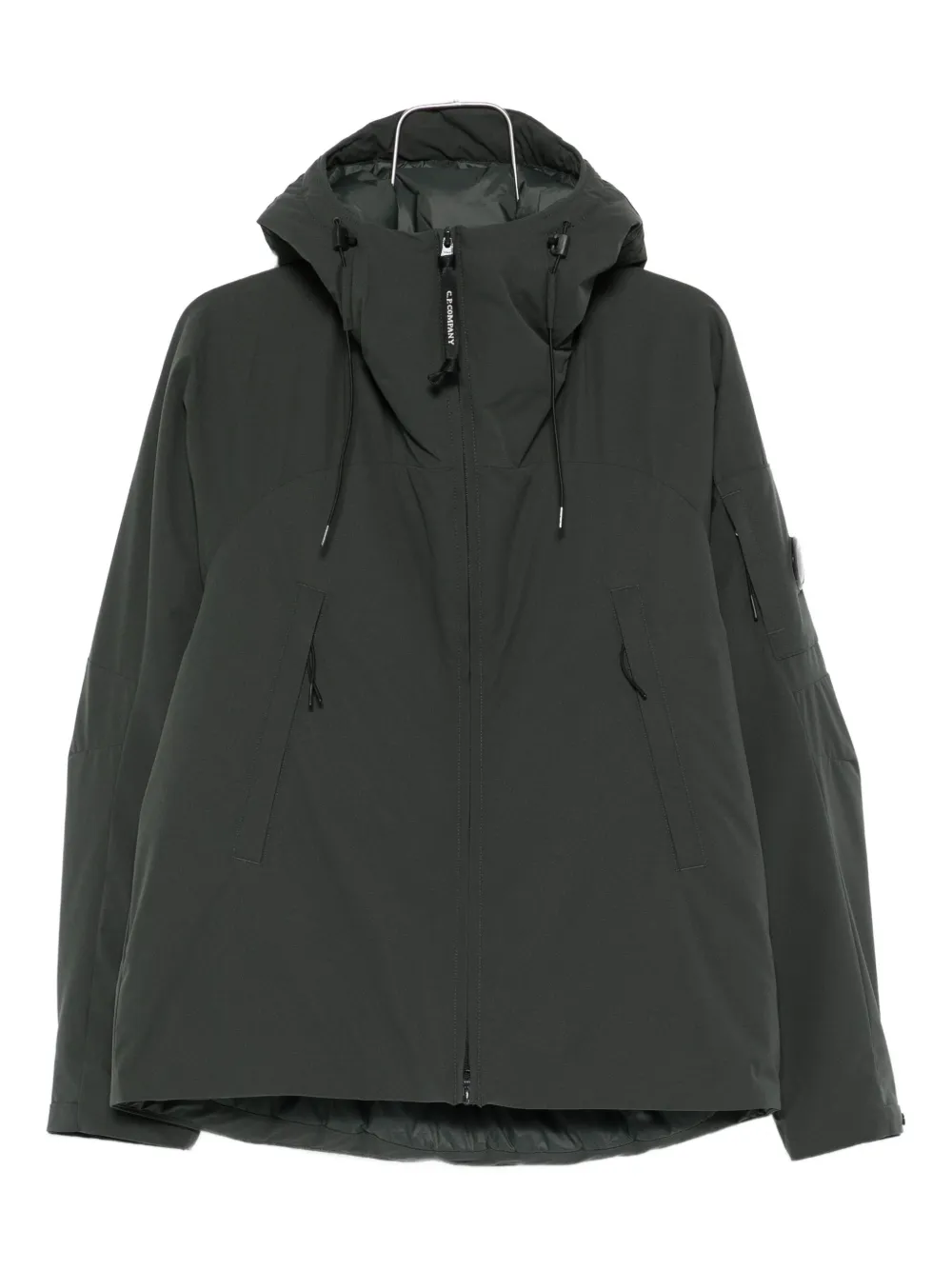 C.P. Company hooded-neck padded jacket Groen