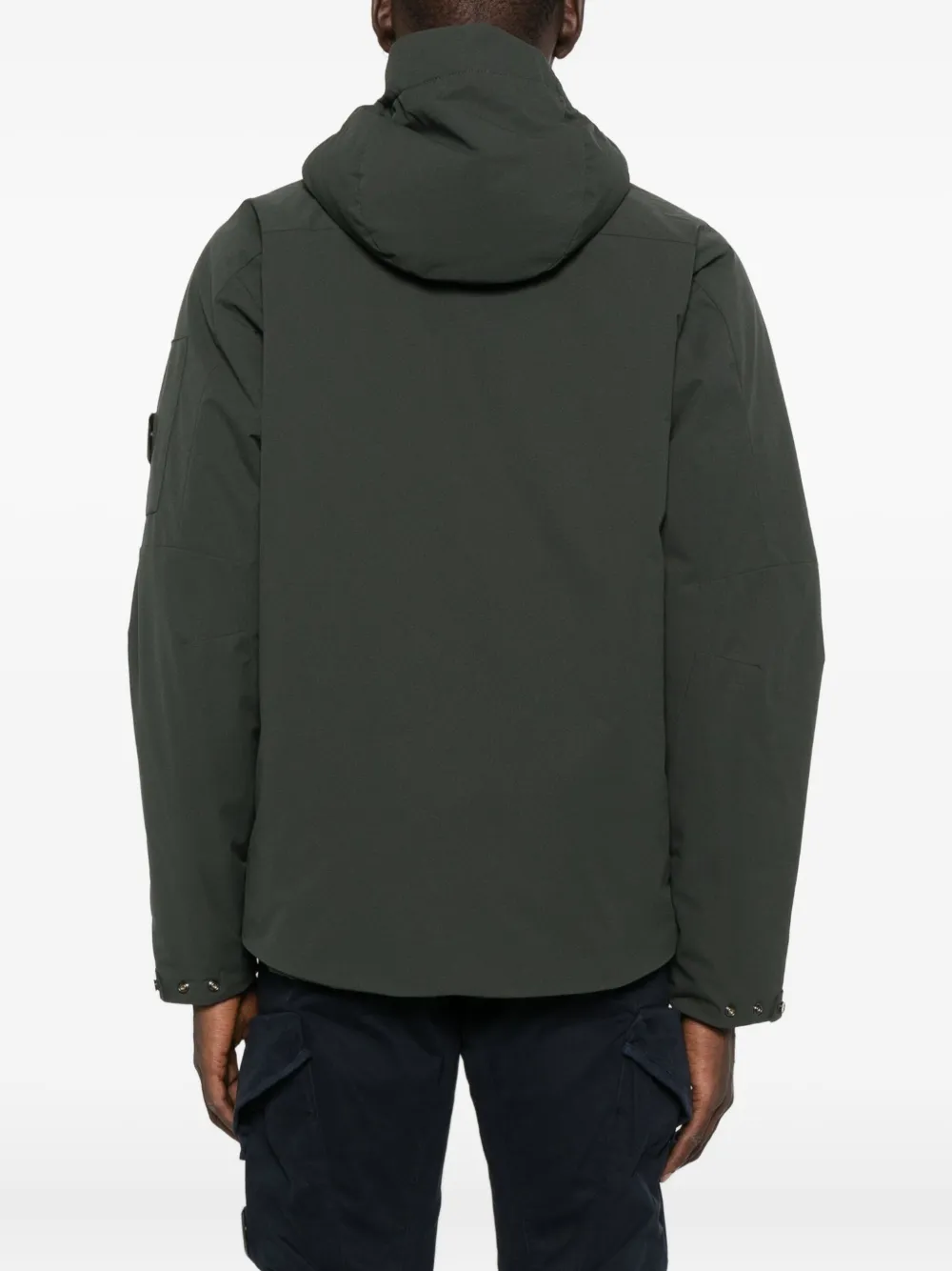 C.P. Company hooded-neck padded jacket Groen