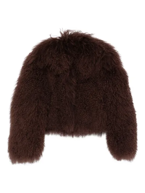 Salvatore Santoro sheepskin curly-pile jacket