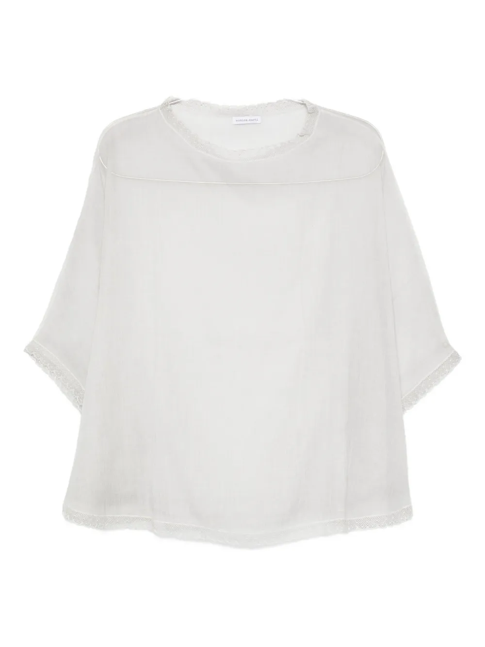 Faliero Sarti lace-trim blouse | Branco | Image 1