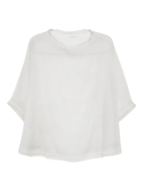 Faliero Sarti lace-trim blouse