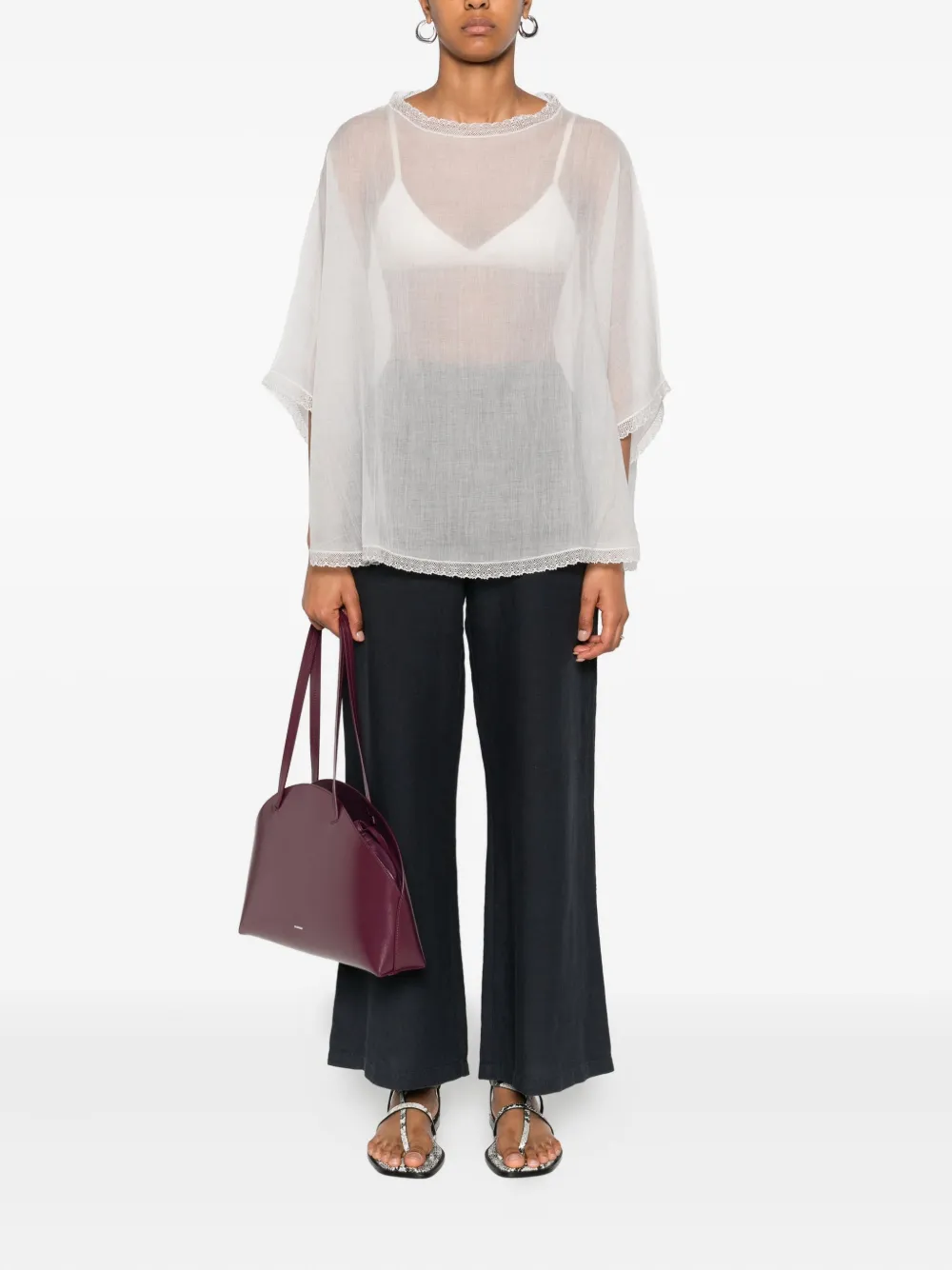 Faliero Sarti lace-trim blouse | Blusas | Image 2