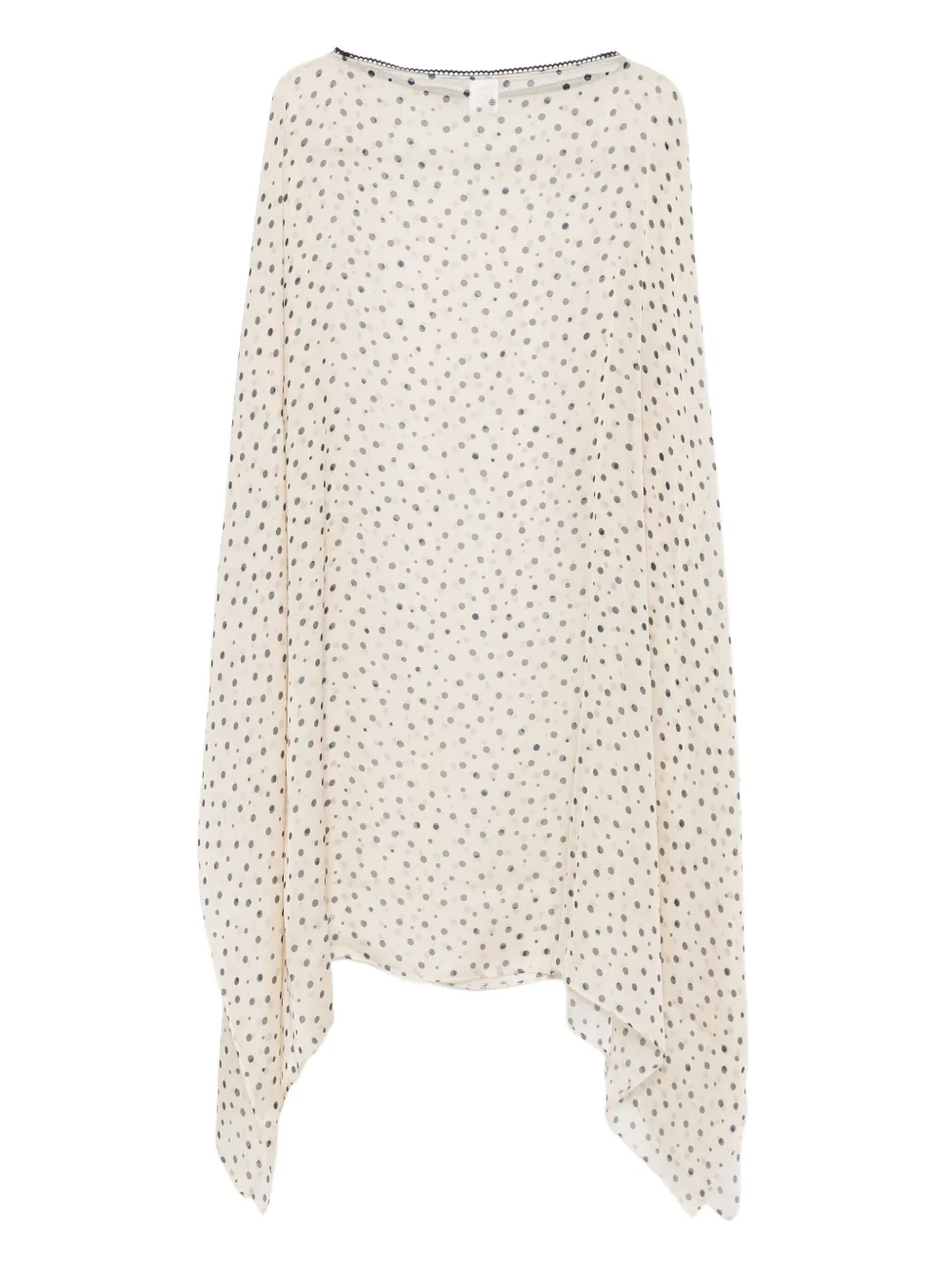 Faliero Sarti polka-dot silk dress - Beige