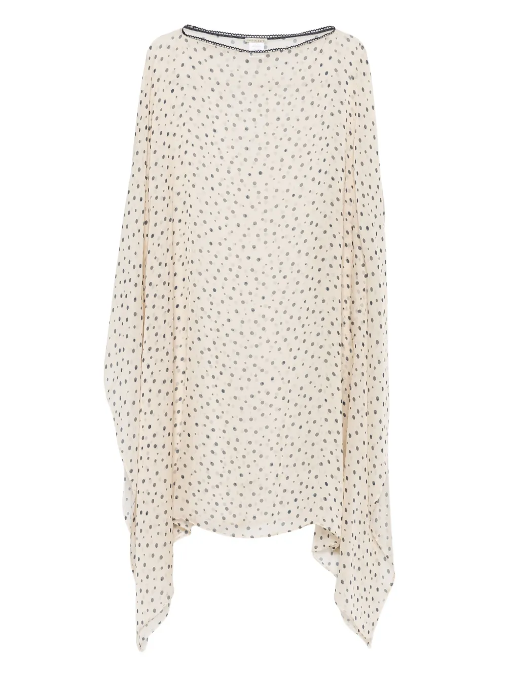 Faliero Sarti polka-dot silk dress | Neutrals | Image 1