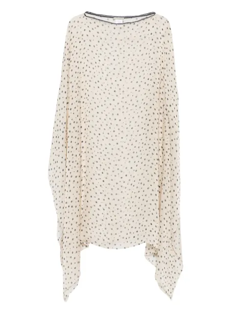 Faliero Sarti polka-dot silk dress