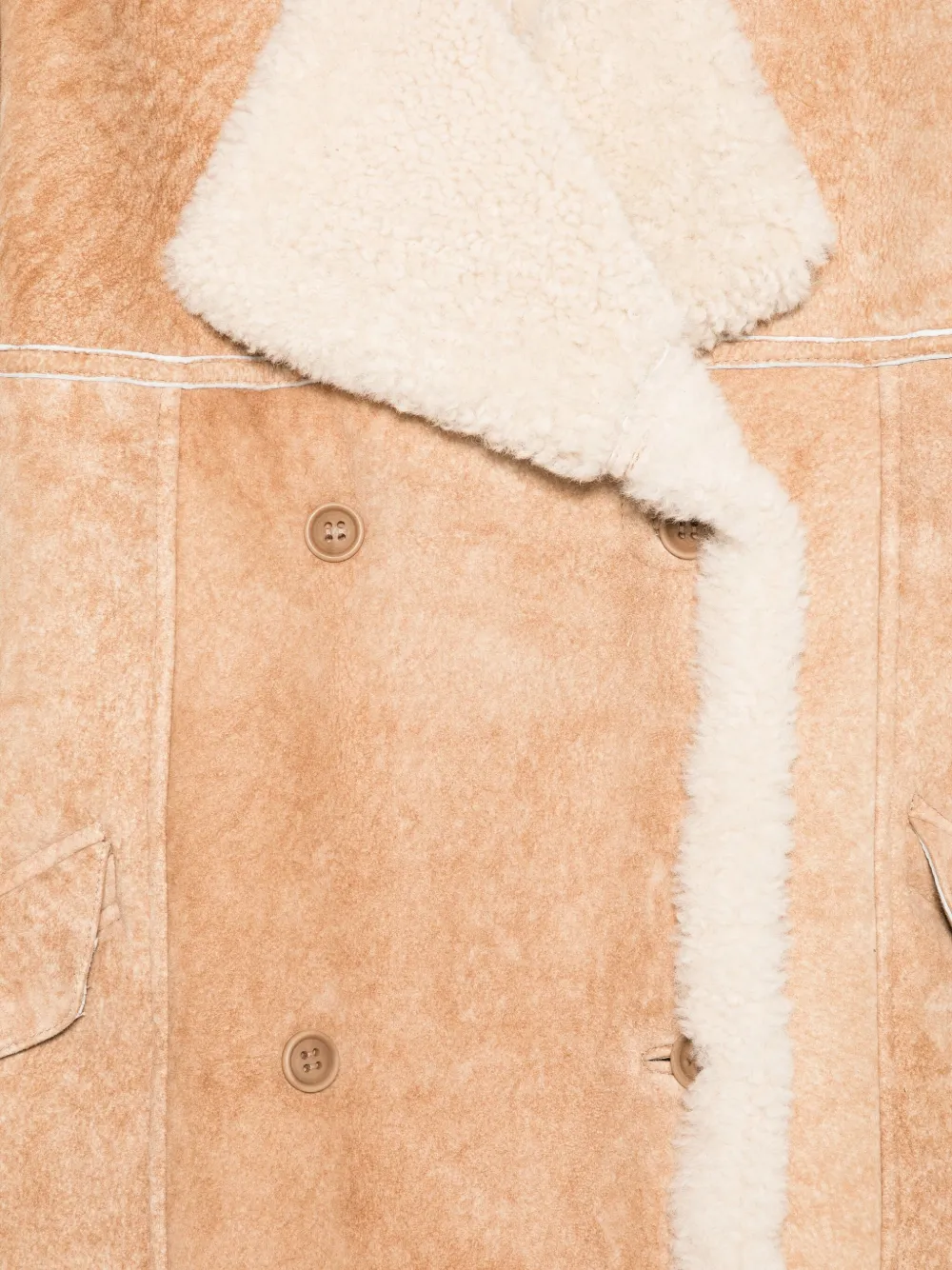 Salvatore Santoro Lammy jack met dubbele rij knopen Beige