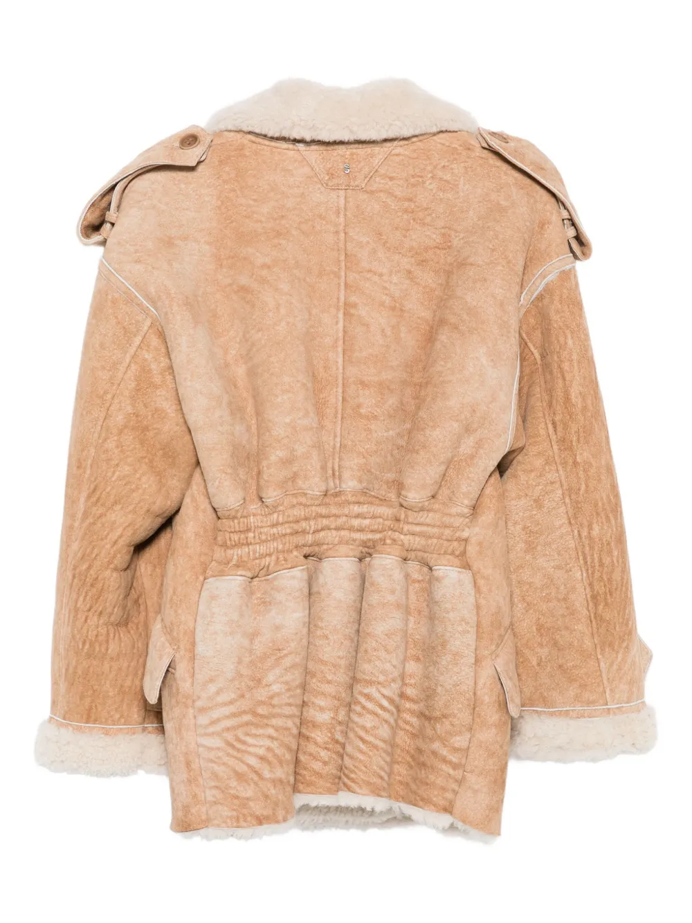 Salvatore Santoro Lammy jack met dubbele rij knopen Beige