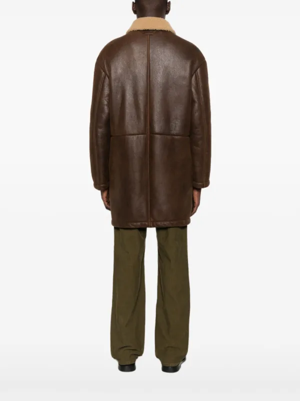 Salvatore Santoro シープスキン コート | ブラウン | FARFETCH JP