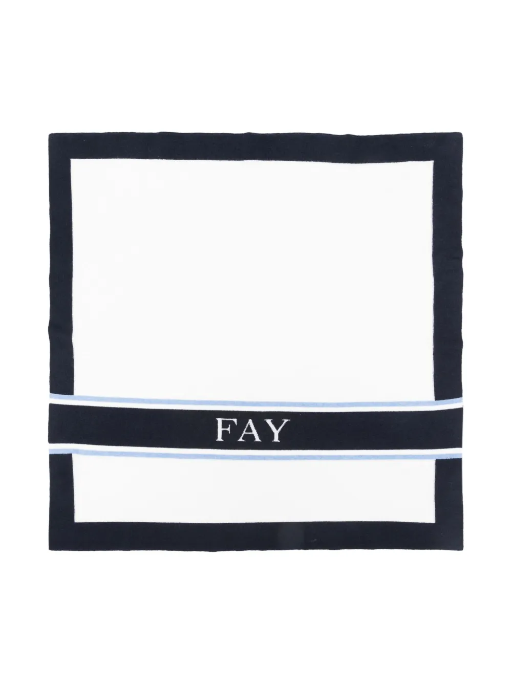 Fay Kids logo-embellishment blanket | White | Image 1