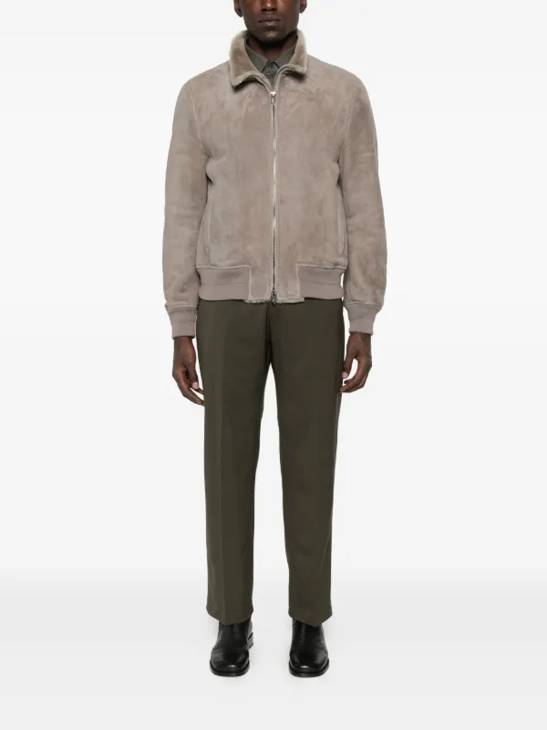 Salvatore Santoro ムートン ジップアップ ジャケット | グレー