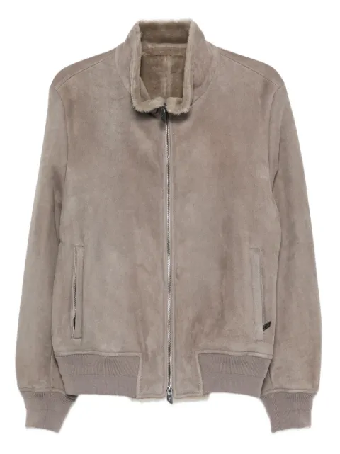 Salvatore Santoro sheepskin zip-up jacket