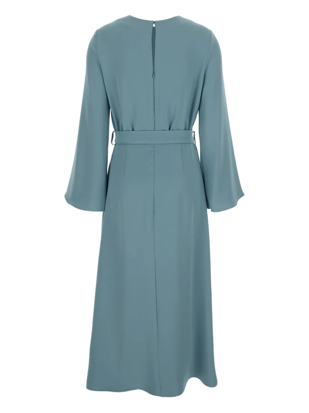 P.A.R.O.S.H. long-sleeve belted midi dress - Blauw