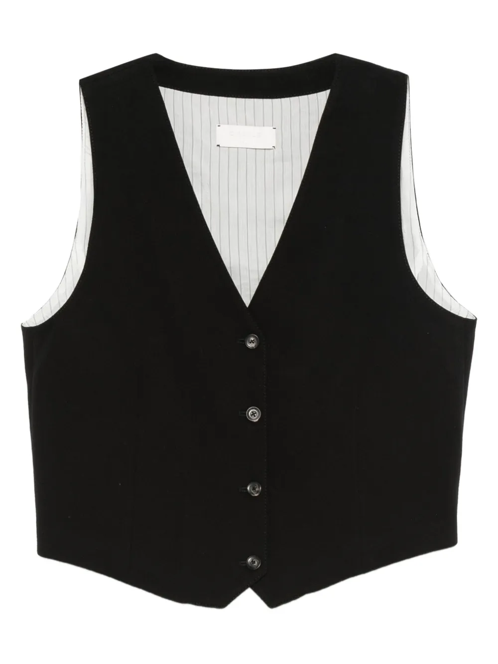 Circolo 1901 V-neck waistcoat | Black | Image 1