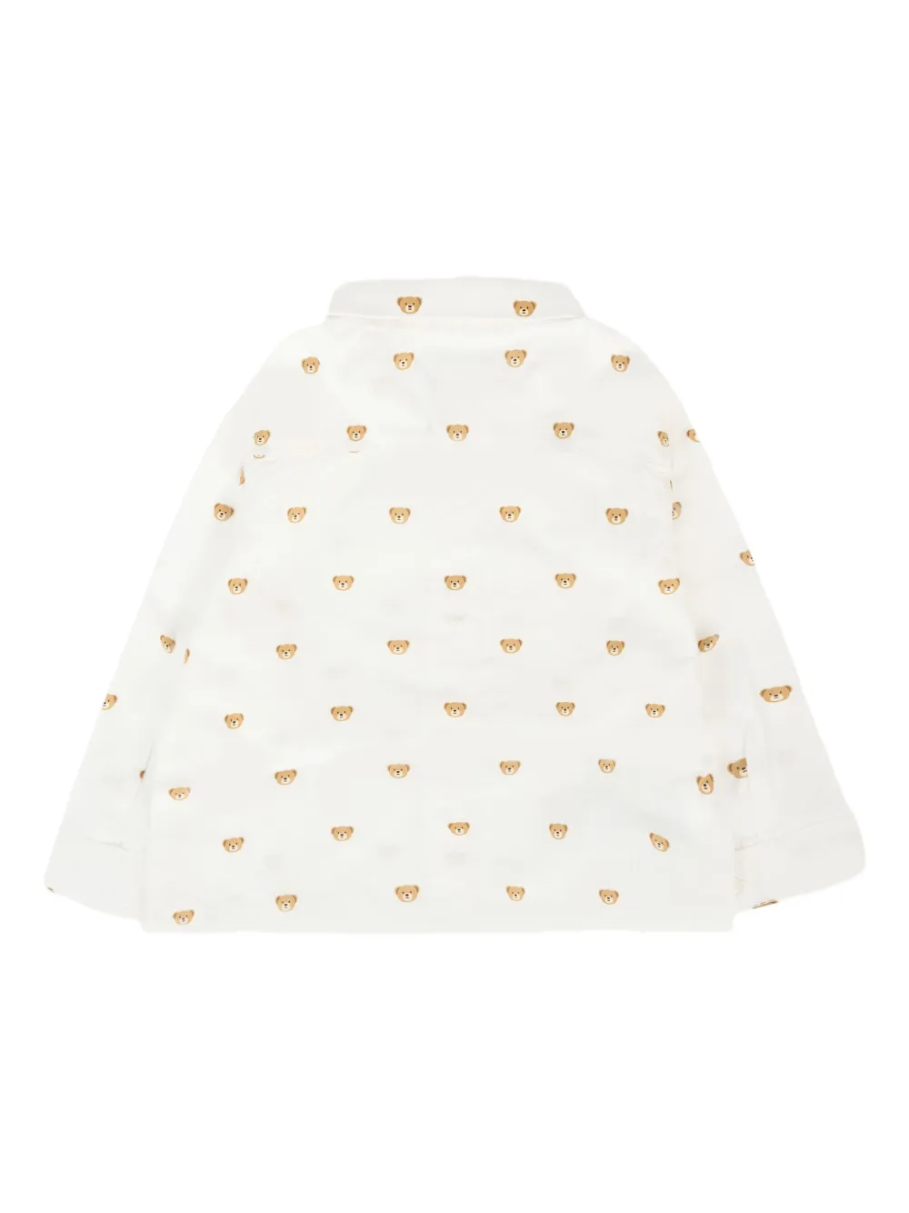 Mayoral bear-print long-sleeve shirt Wit