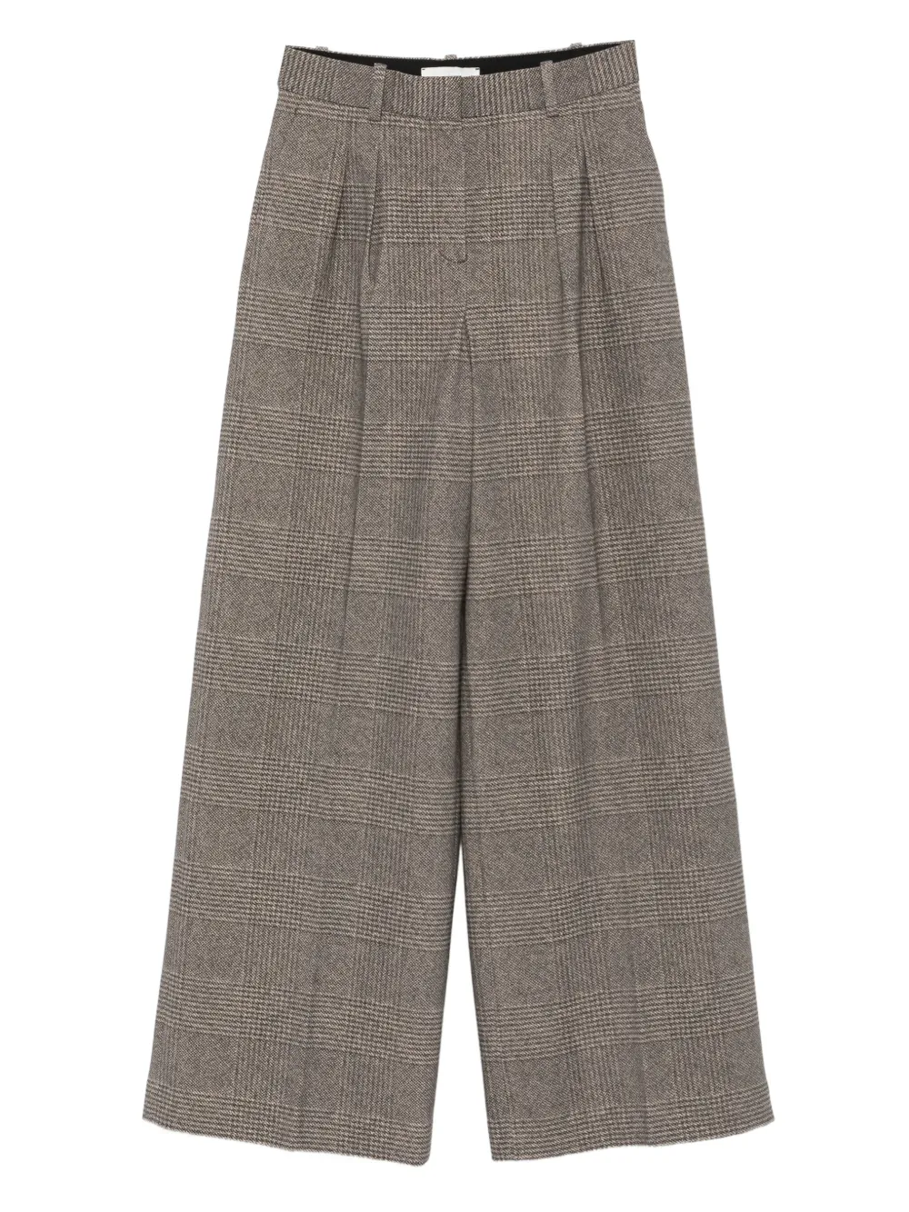 Circolo 1901 Prince Of Wales-check Trousers In Gray
