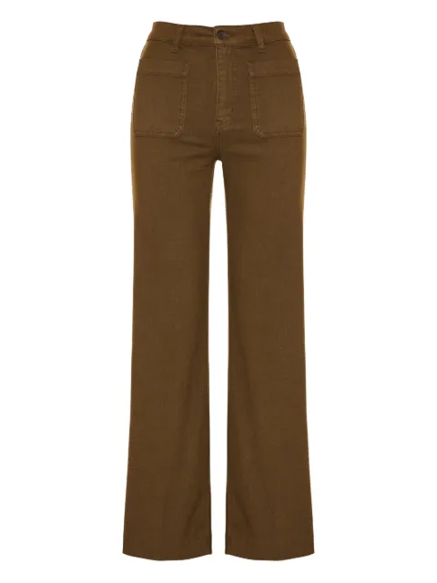 FRAME high-waisted front-pocket trousers