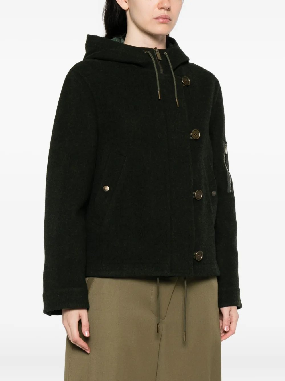 Burberry Jas met capuchon Groen