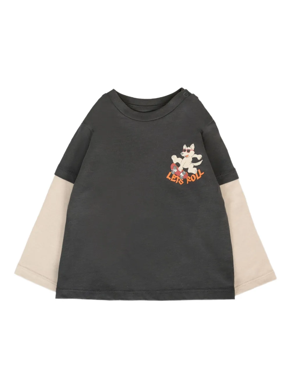 Mayoral T-shirt met lange mouwen en print Grijs