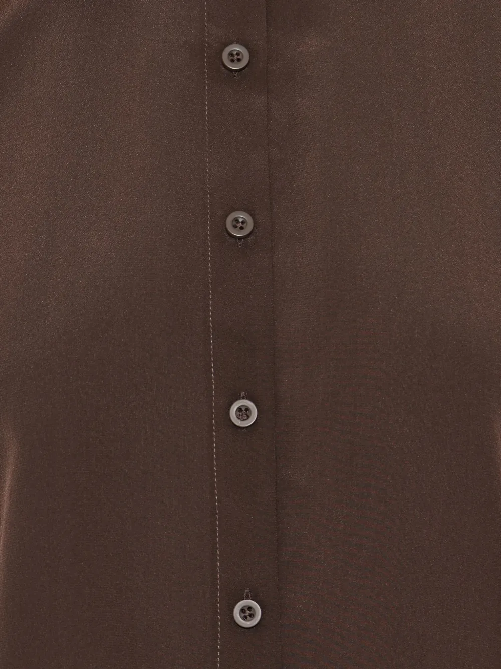 FRAME Blouse met pofmouwen en knopen Bruin