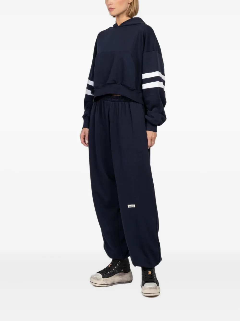 FREEDÉR Joggingbroek met zijstreep Blauw