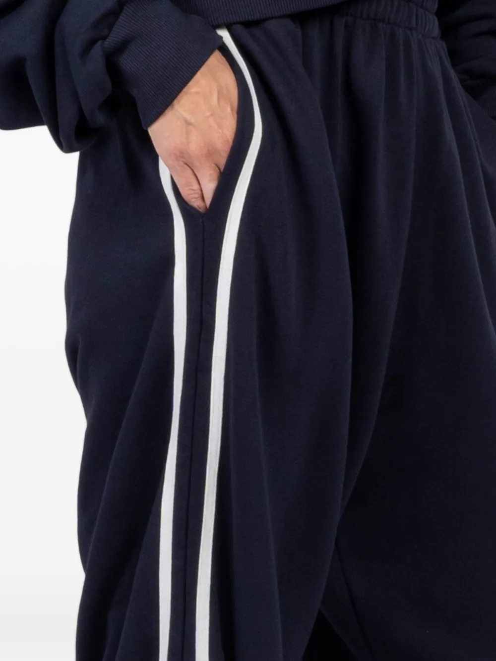 FREEDÉR Joggingbroek met zijstreep Blauw