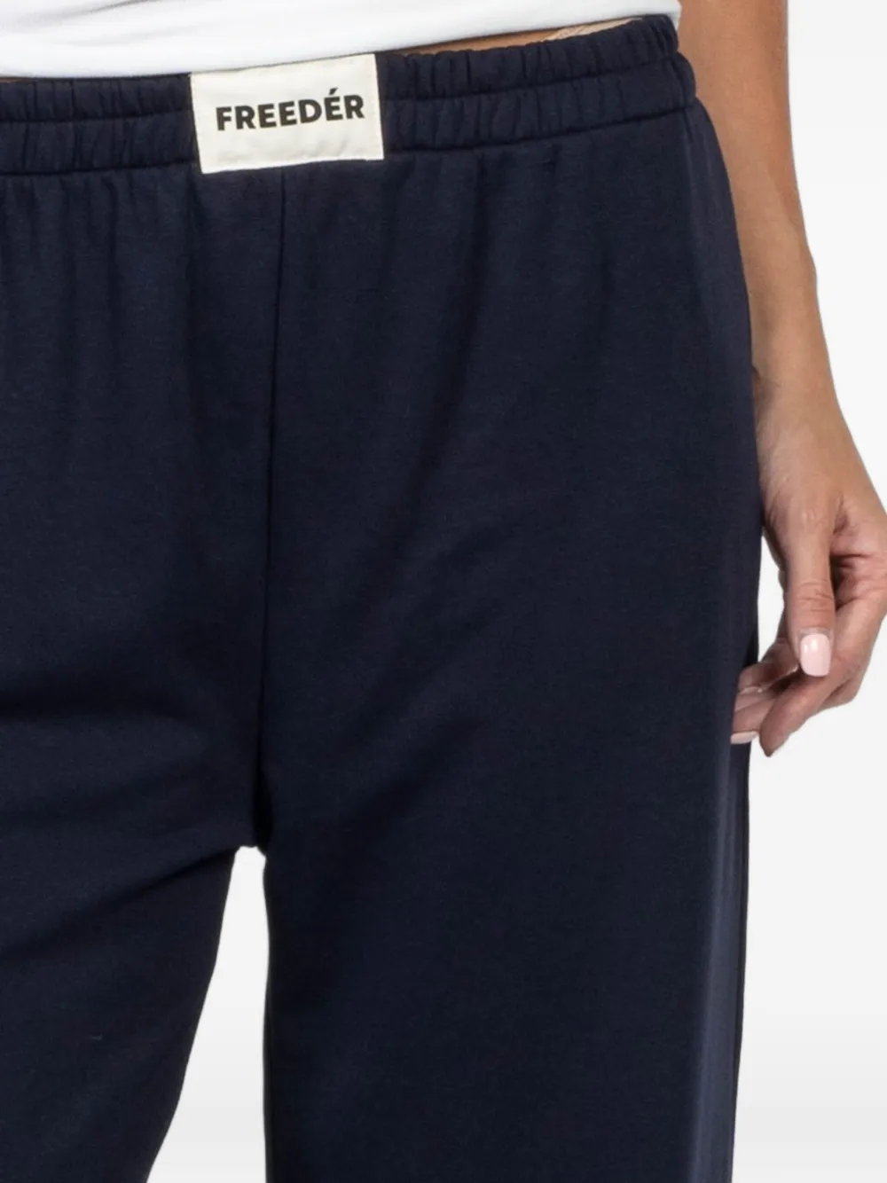 FREEDÉR Trainingsbroek met elastische tailleband Blauw