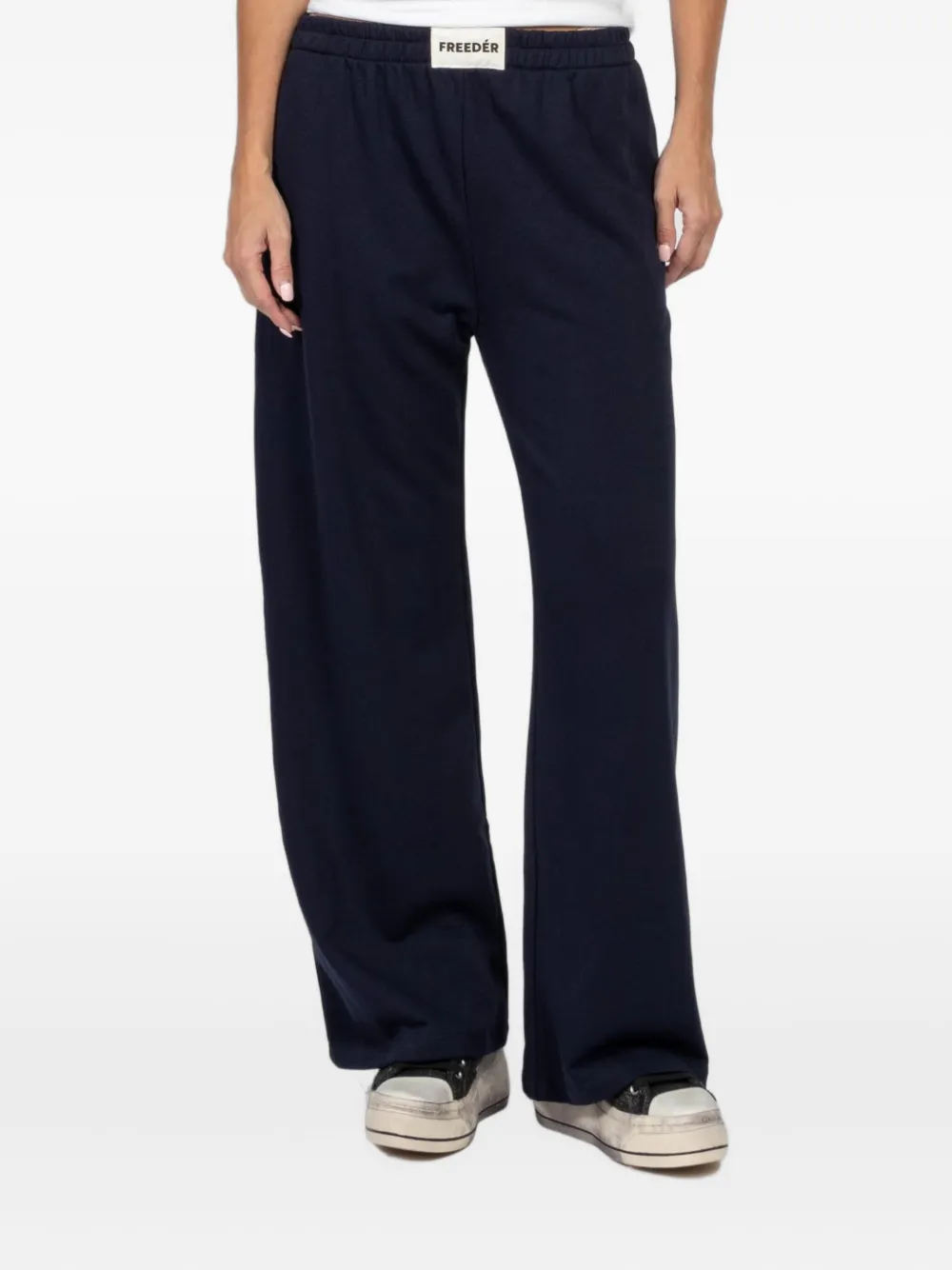 FREEDÉR Trainingsbroek met elastische tailleband Blauw
