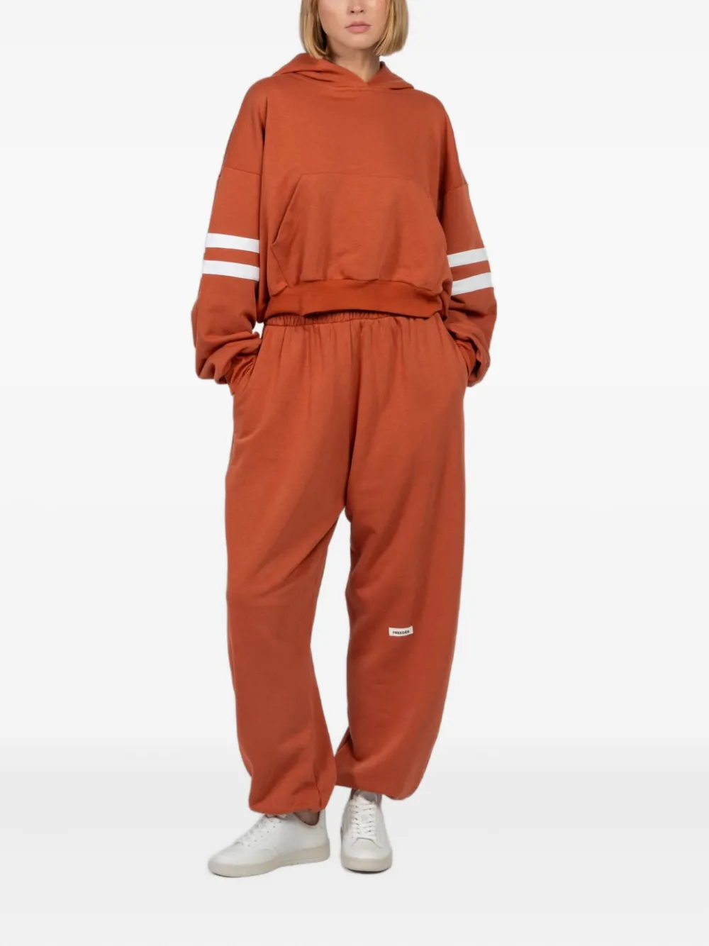 FREEDÉR Trainingsbroek met elastische tailleband - Oranje