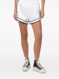 FREEDÉR contrast-piping shorts - White