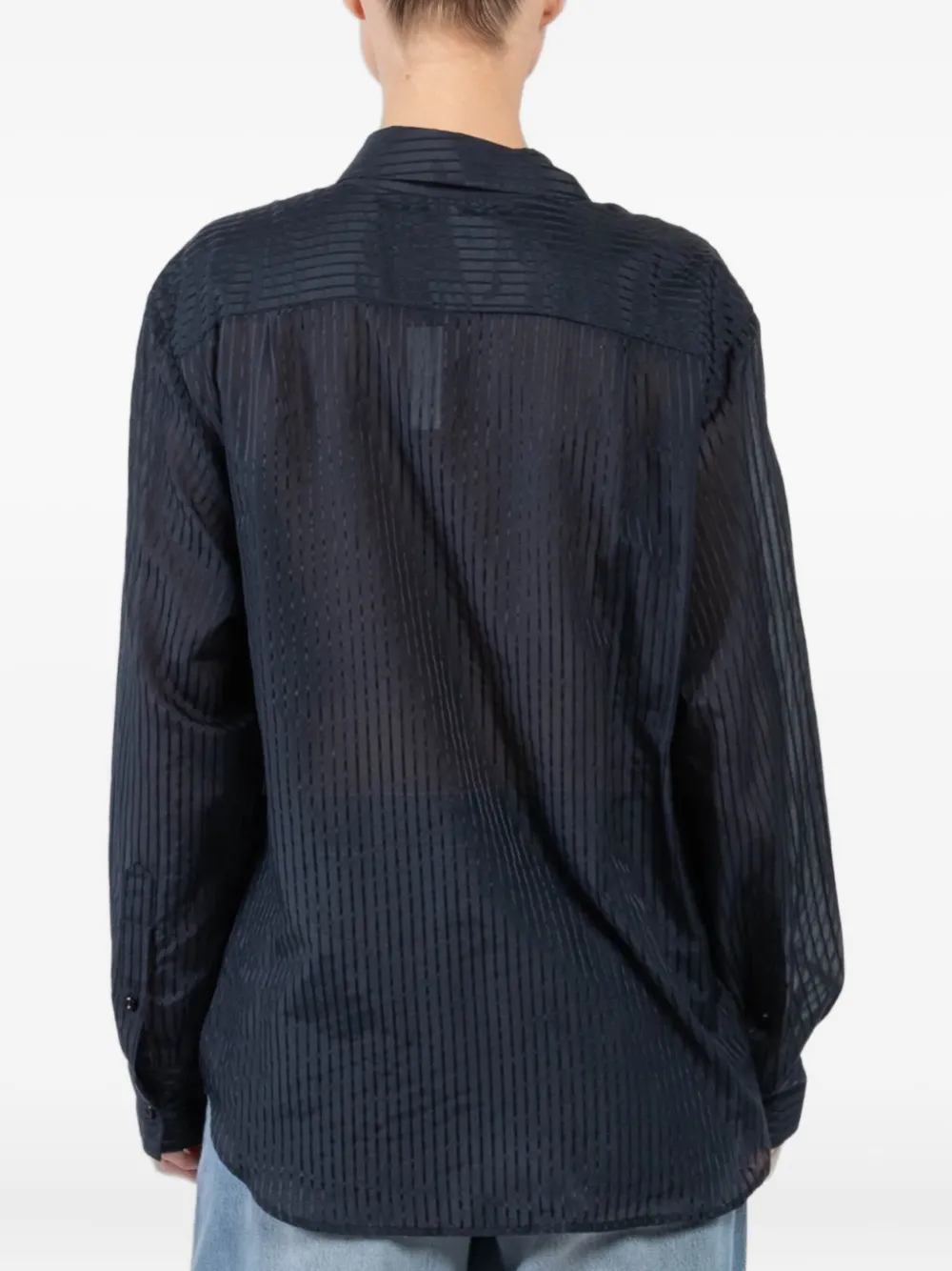 Cissa The Mens Button-front Shirt In Blue