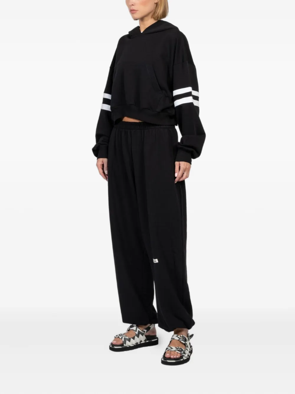 FREEDÉR Joggingbroek met logopatch Zwart