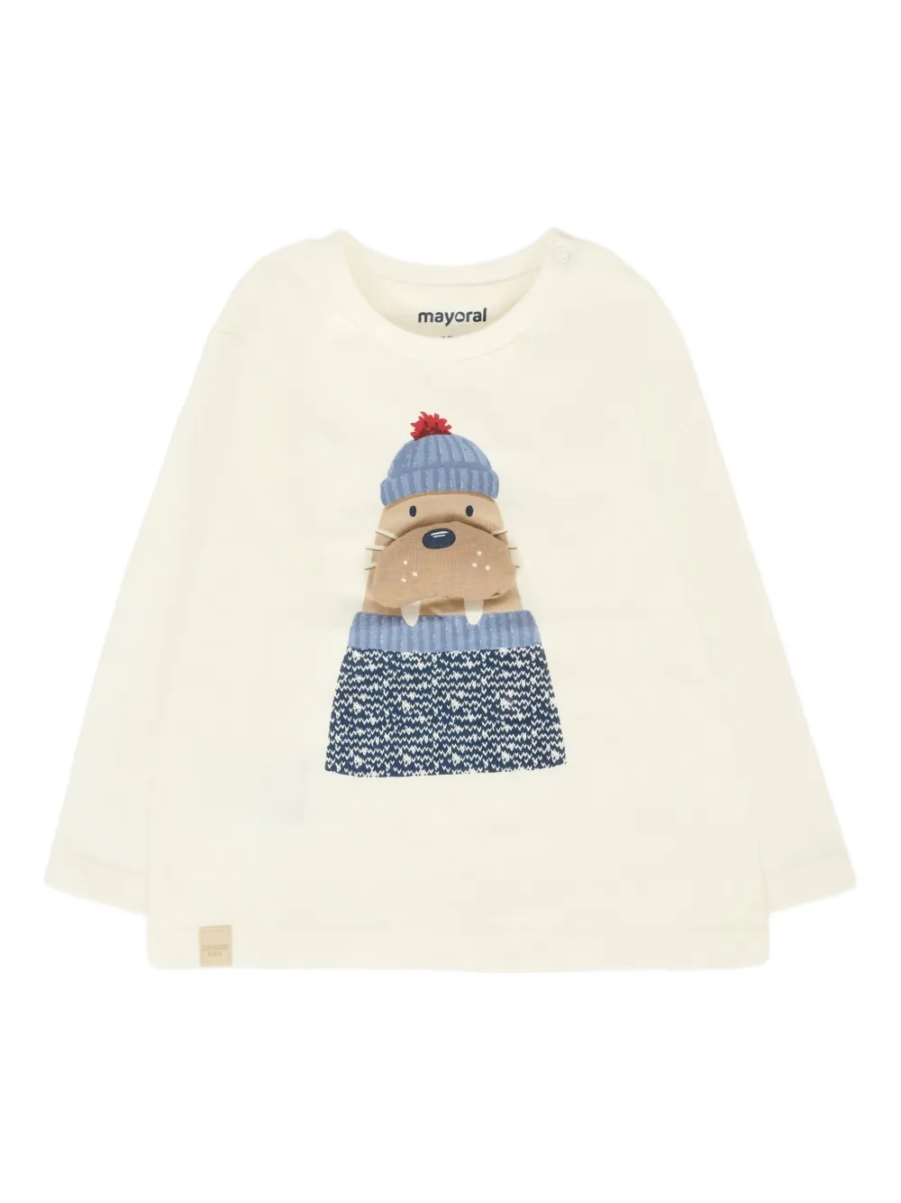 Mayoral T-shirt met lange mouwen Beige