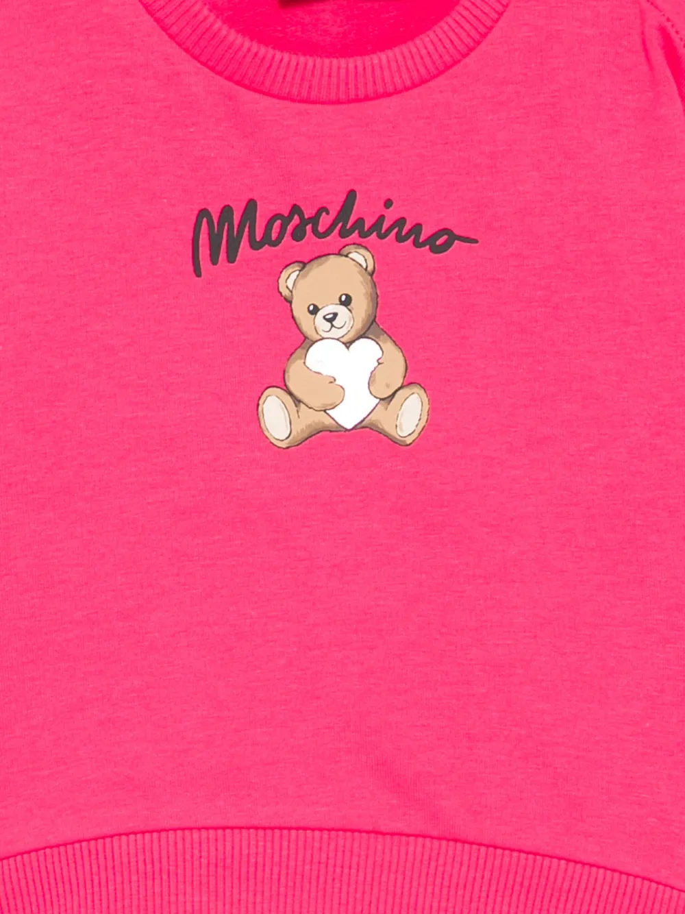 Moschino Kids Sweater met print Roze