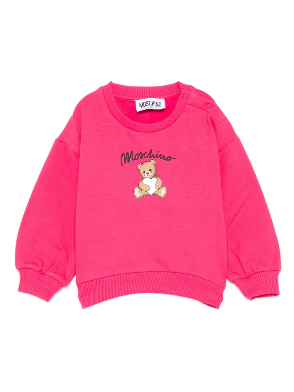 Moschino Kids Sweater met print Roze