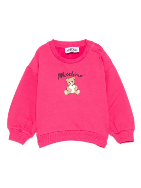 Moschino Kids Teddy-print sweatshirt