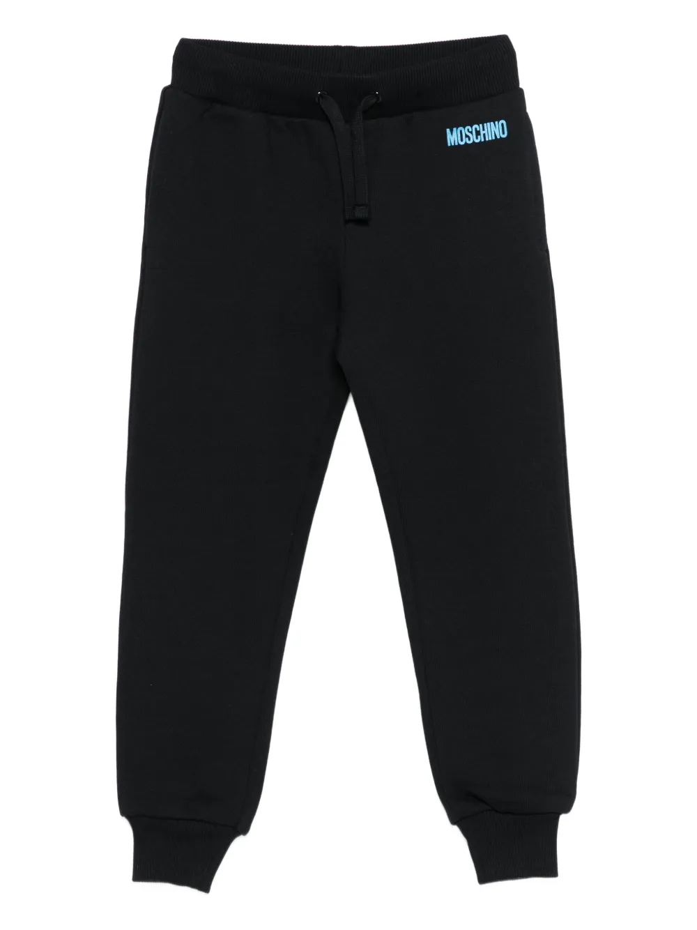 Moschino Kids logo-detail track pants Zwart