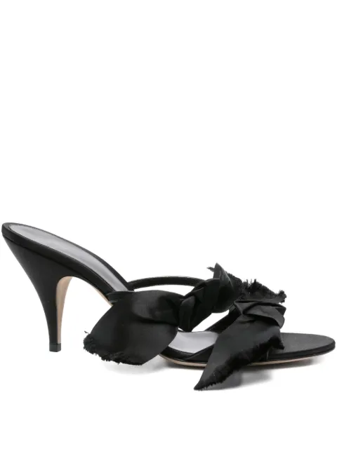 The Row Pre-Owned 80mm Vika bow-detail mules