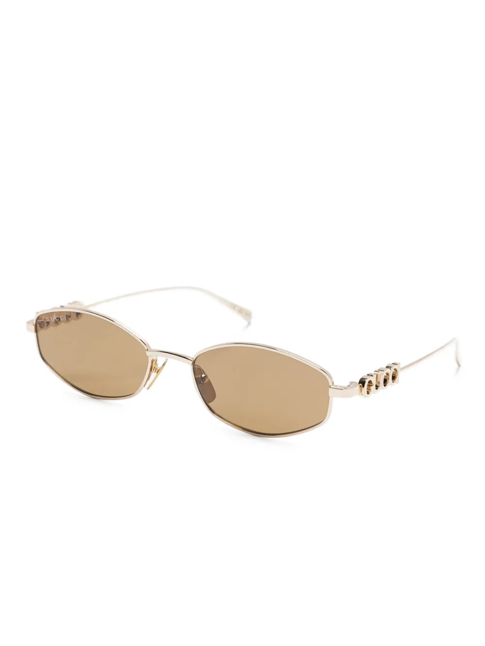 Gucci Pre-Owned oval-frame sunglasses | Men | Image 2