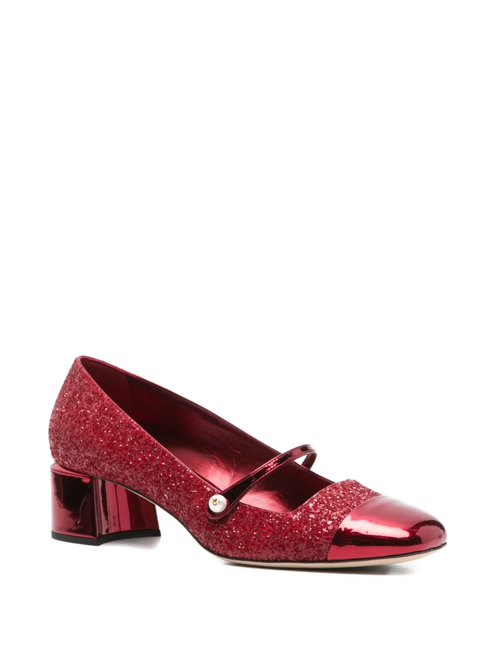 Jimmy Choo Pre-Owned 45mm Elisa leather pumps - Rood