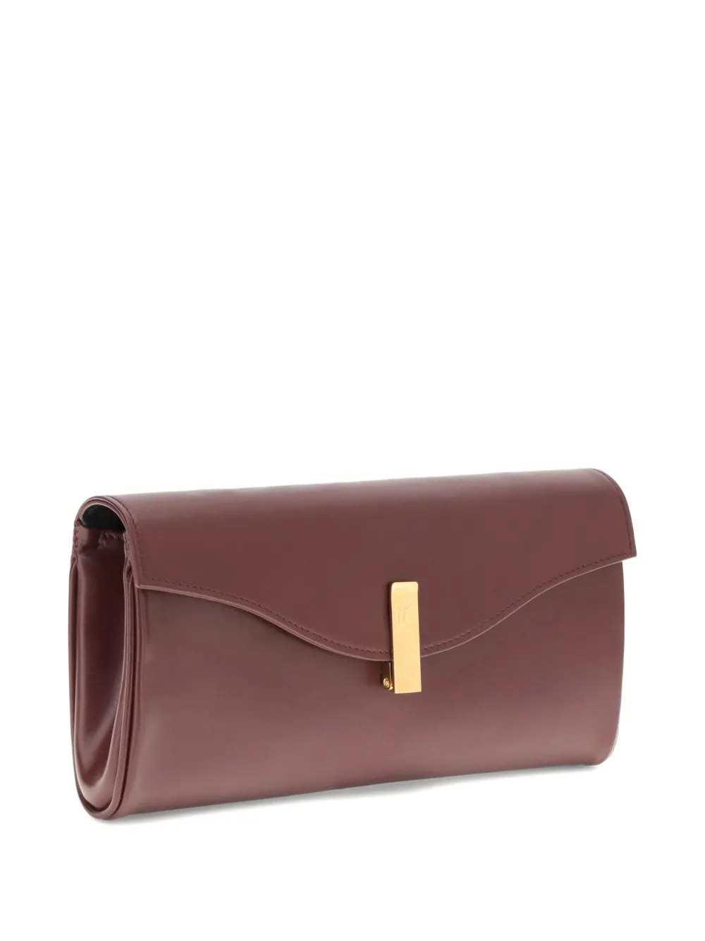 Giuseppe Zanotti Flutie leather clutch bag Bruin