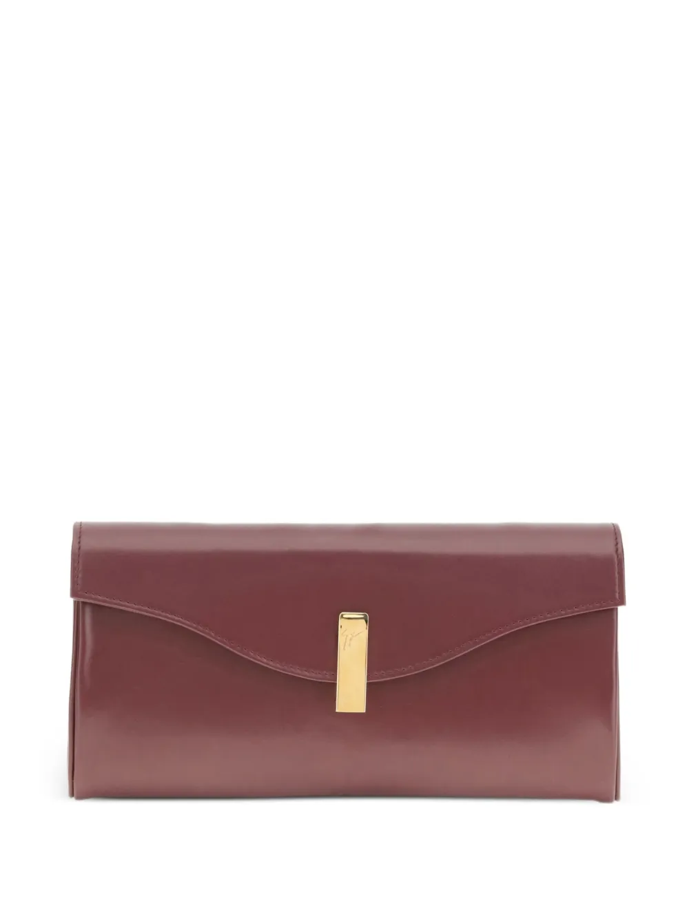 Giuseppe Zanotti Flutie leren clutch Bruin