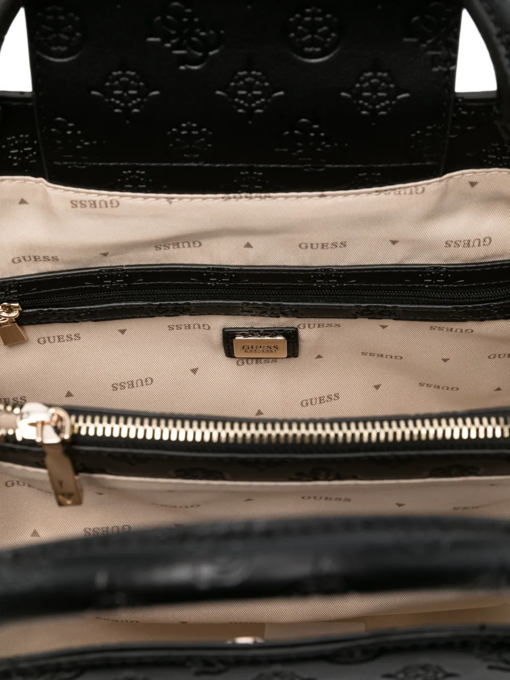 GUESS USA Phoebe 4G Peony shopper met logoplakkaat Zwart