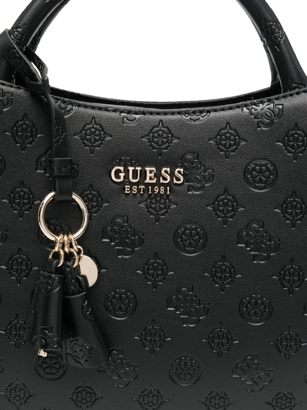 GUESS USA Phoebe 4G Peony shopper met logoplakkaat Zwart