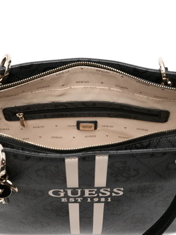 GUESS USA Borsa Tote a Righe Nero FARFETCH IT