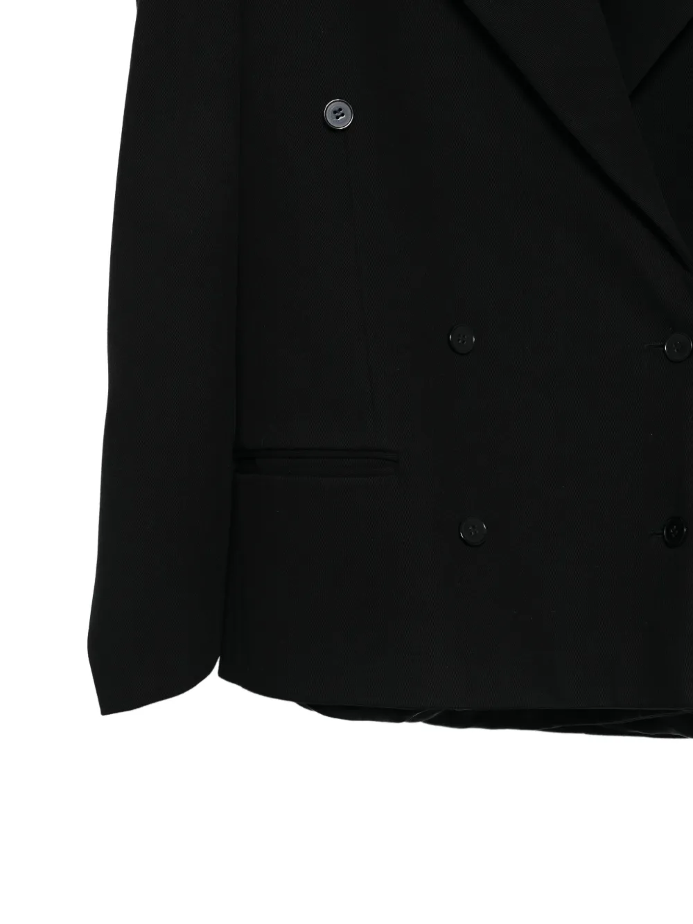  Almaz Floating Double-breasted Blazer - Black 