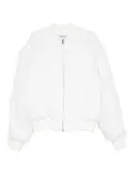 Almaz sequin-embellished fringed bomber jacket - White
