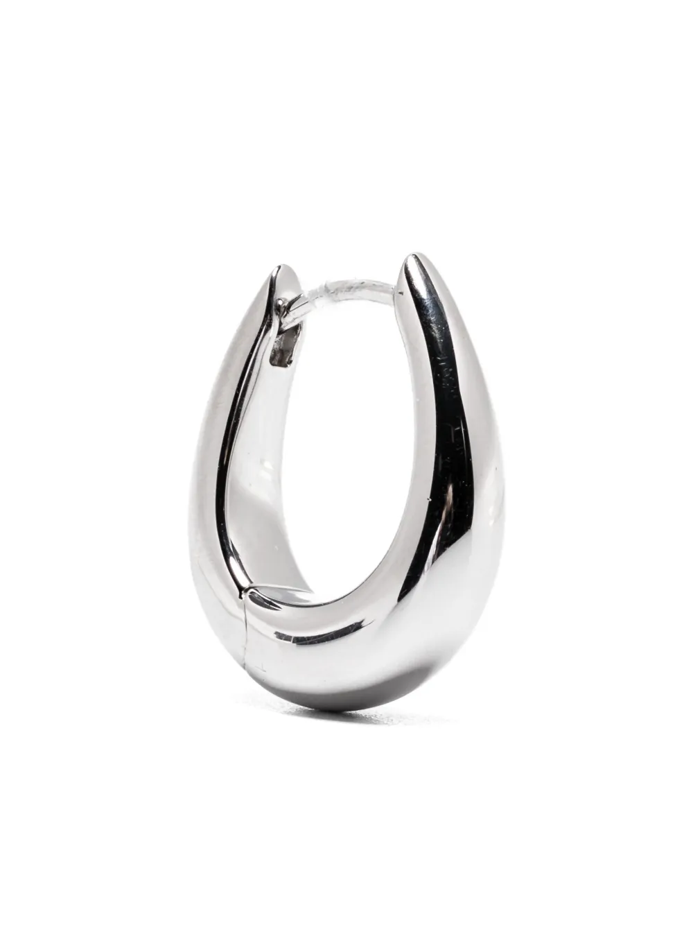 Tom Wood Sterling Silver Hoop Earrings In Metallic