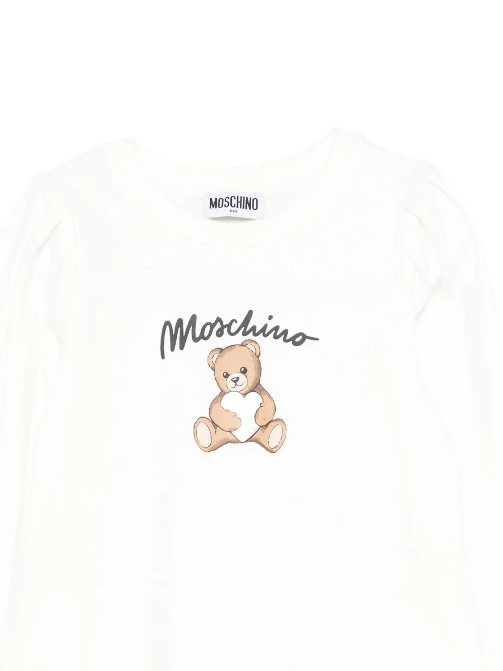 Moschino Kids Jurk met lange mouwen Wit